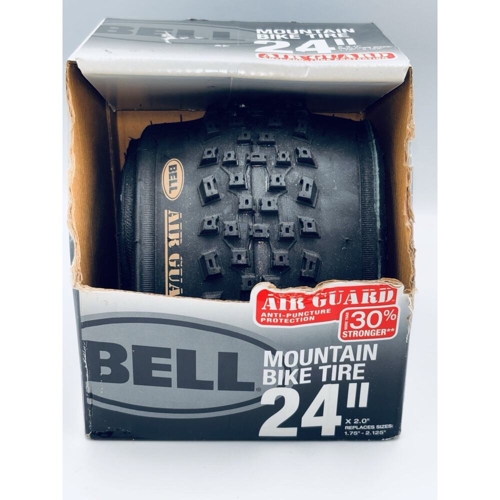 BELL 24”x2.0” Mountain Bike Tire Anti-Puncture Replaces Sizes 1.75”-2.125” NEW